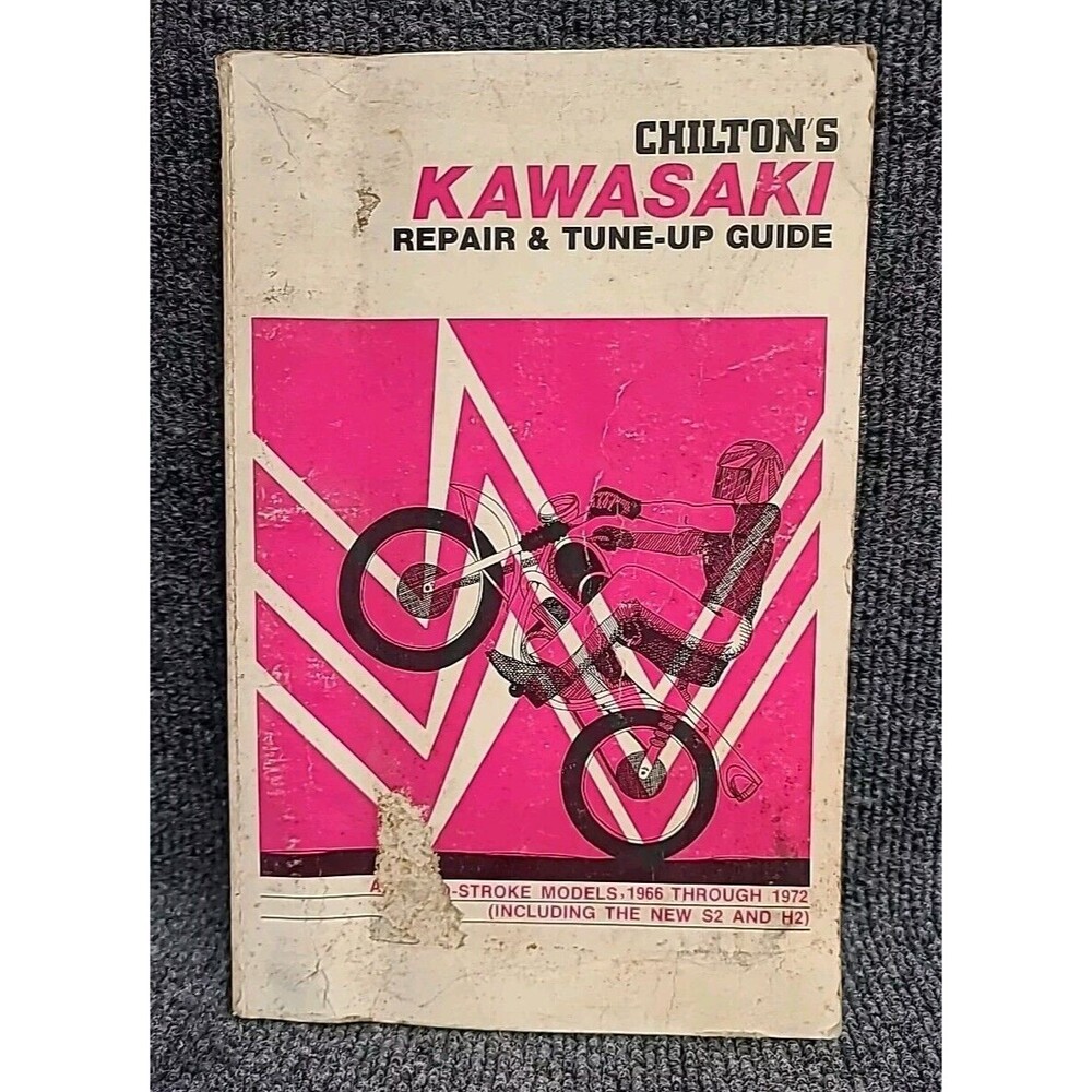 Vintage Chilton's 6044 Kawasaki Repair & Tune-Up Guide Two Stroke S2 H2